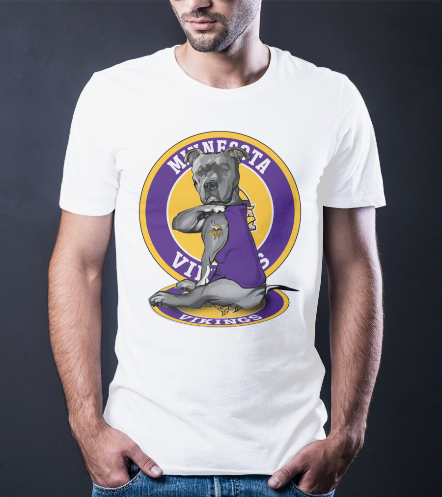 Minnesota Vikings Pitbull T-Shirt