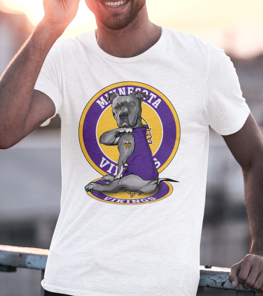 Minnesota Vikings Pitbull T-Shirt