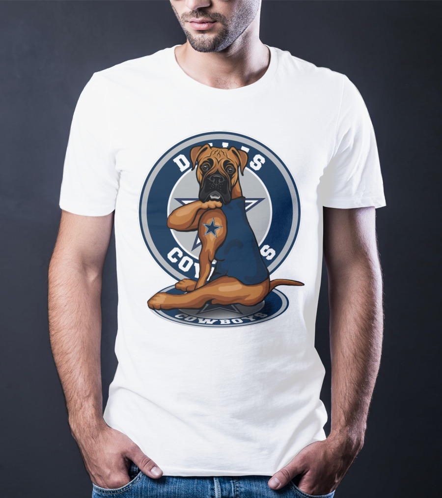 Dallas Cowboys Boxer Dog Star T-Shirt