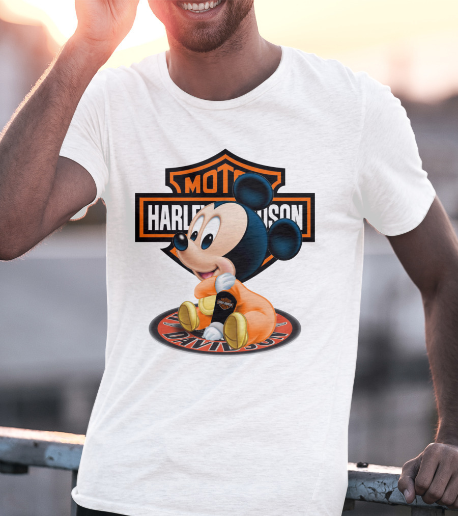 Harley Davidson Moto Mickey Mouse T-Shirt