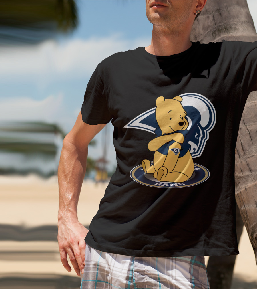 Pooh Rams LA Football Bear T-Shirt