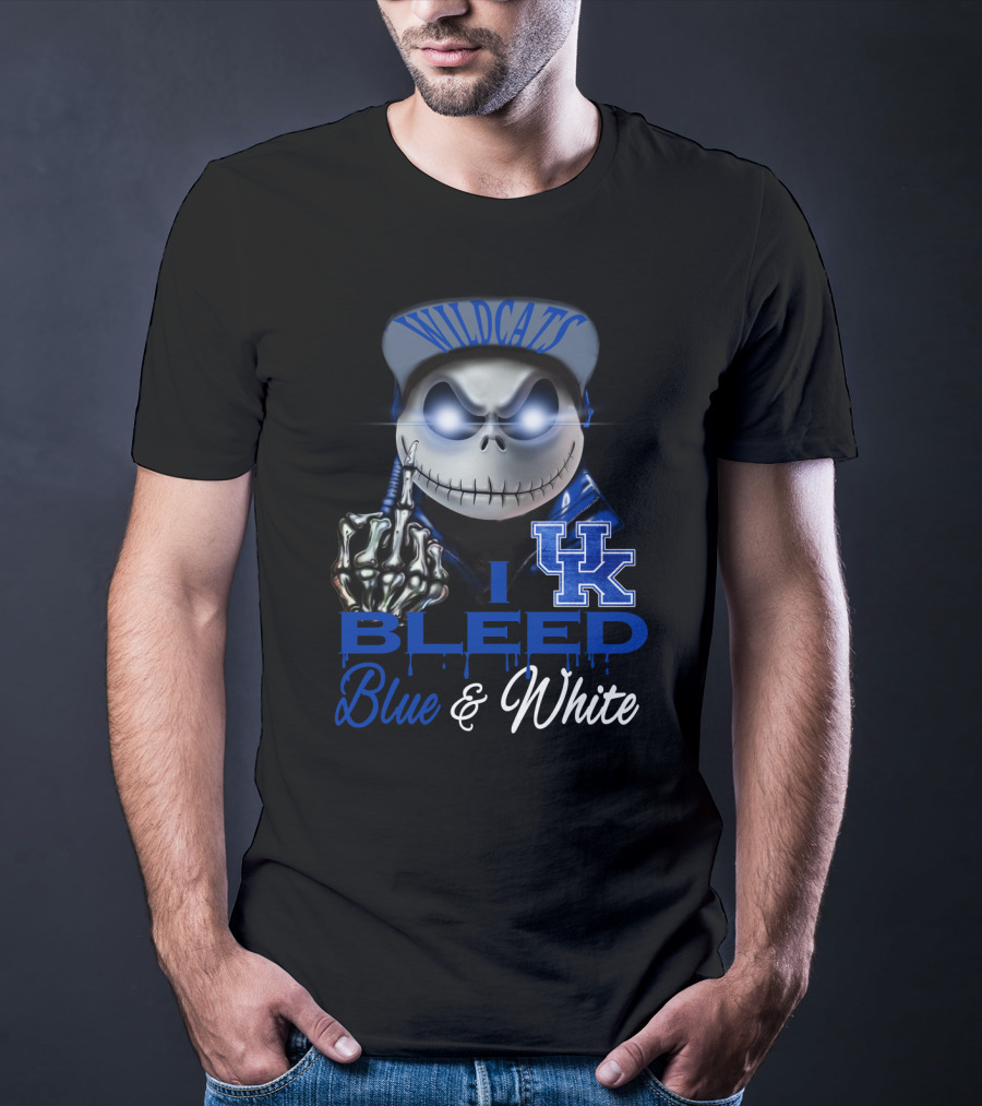 Wildcats I Bleed Blue & White Uk T-Shirt