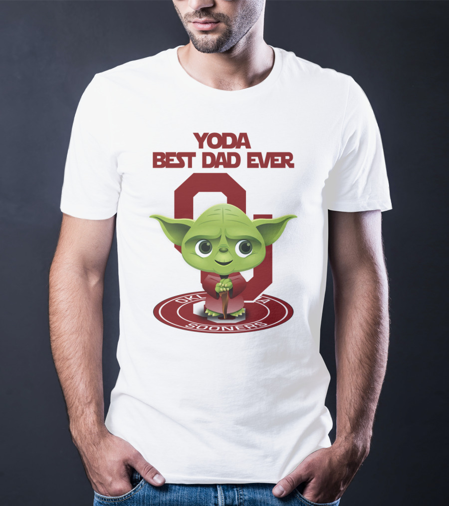 Yoda Best Dad Ever Oklahoma Sooners T-Shirt