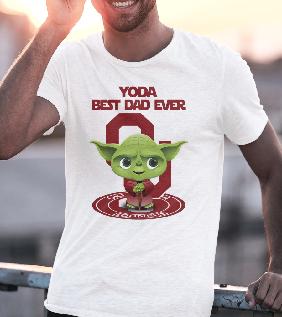 Yoda Best Dad Ever Oklahoma Sooners T-Shirt