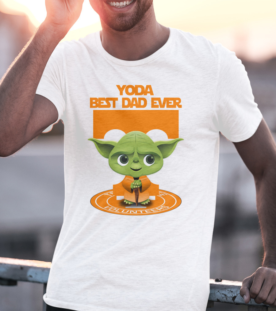 Yoda Best Dad Ever Tennessee Volunteers T-Shirt