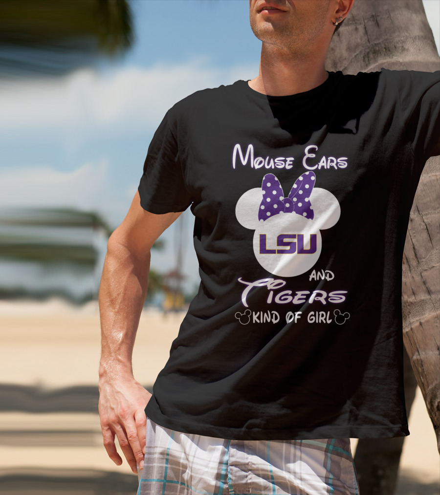 Mouse Ears Lsu Tigers Kind Of Girl T-Shirt