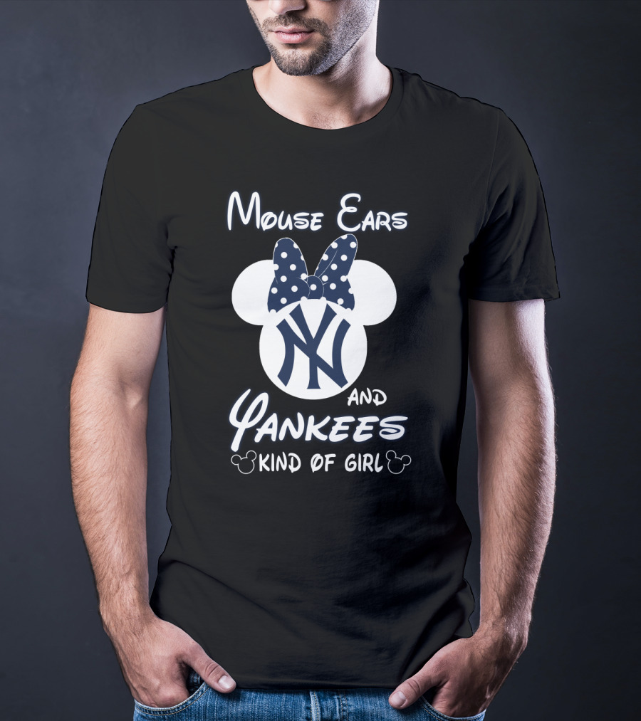 Mouse Ears And Yankees Kind Of Girl T-Shirt