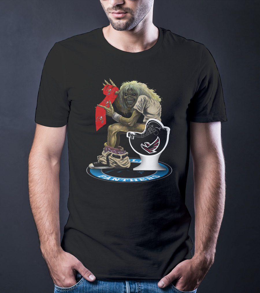 Panthers And Buccaneers Icon With Eddie T-Shirt