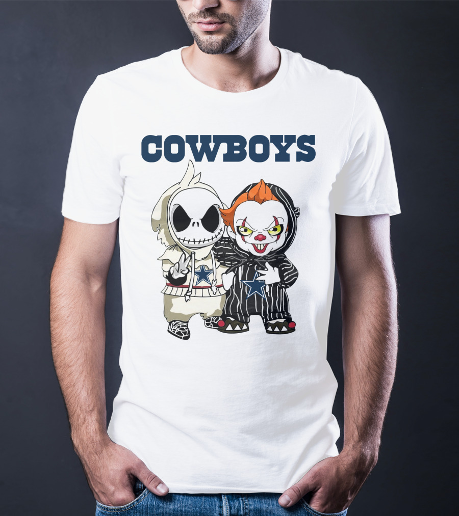 Cowboys Disney NFL Halloween Characters T-Shirt