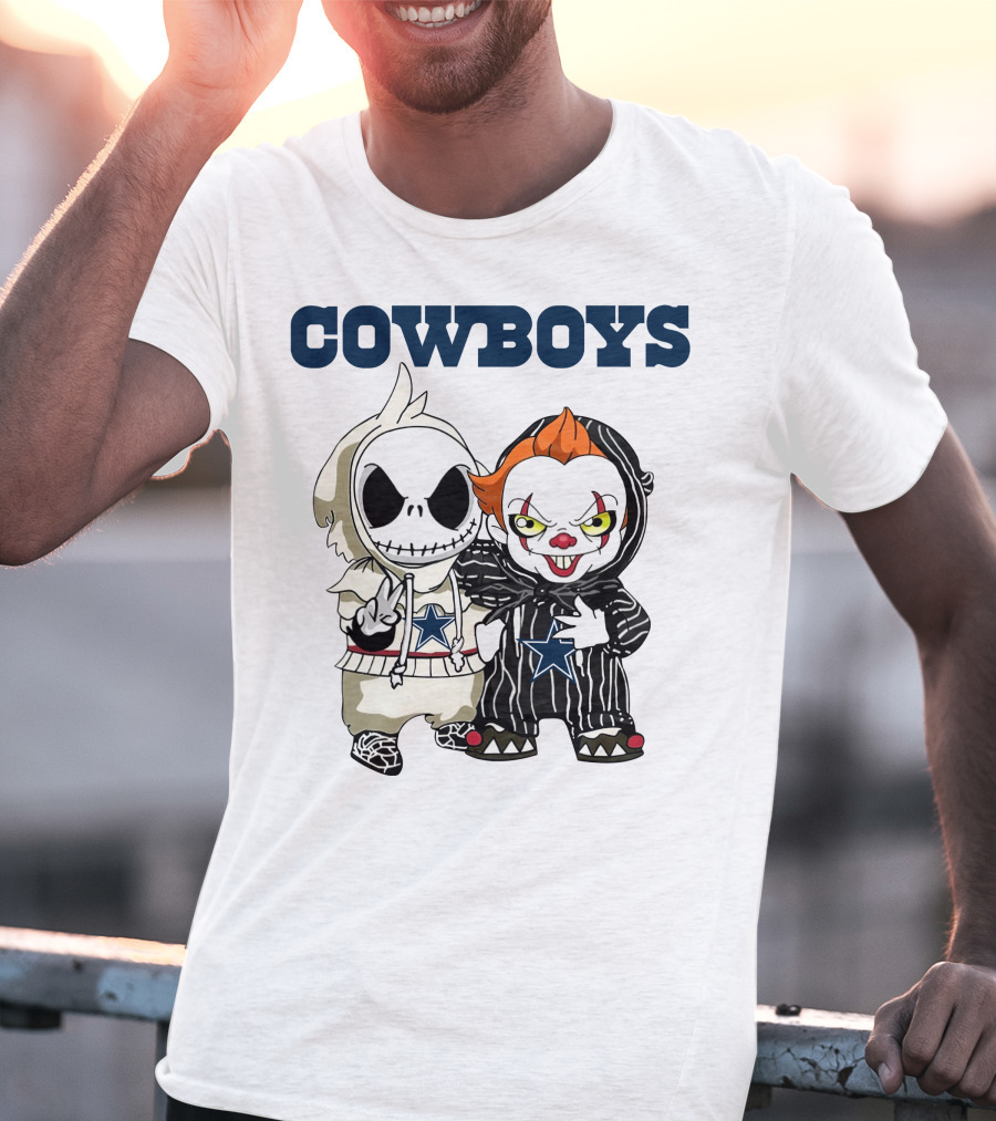 Cowboys Disney NFL Halloween Characters T-Shirt