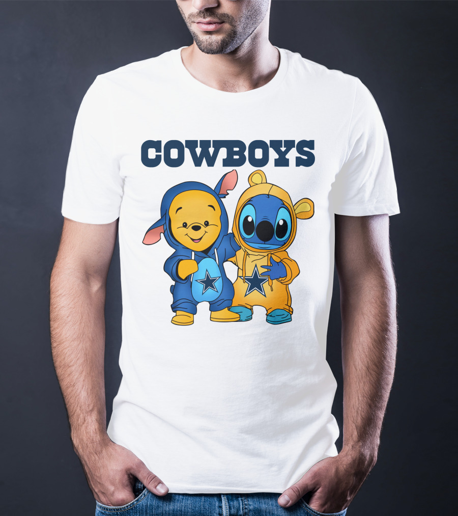 Cowboys Pooh Stitch Outfit T-Shirt