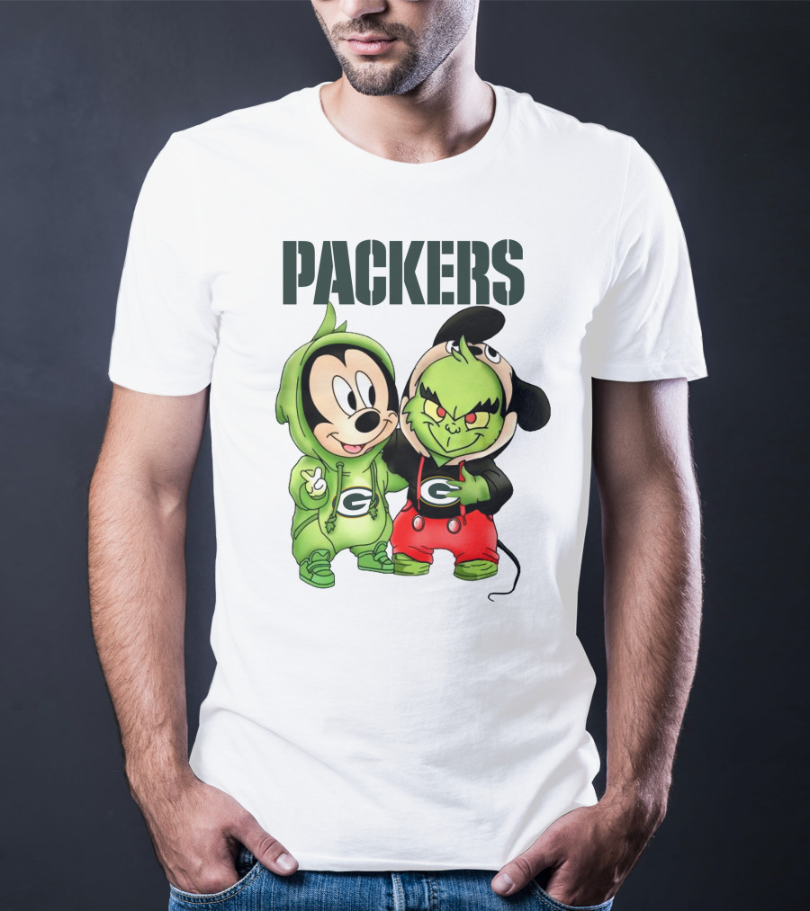 Packers Mickey And Grinch T-Shirt