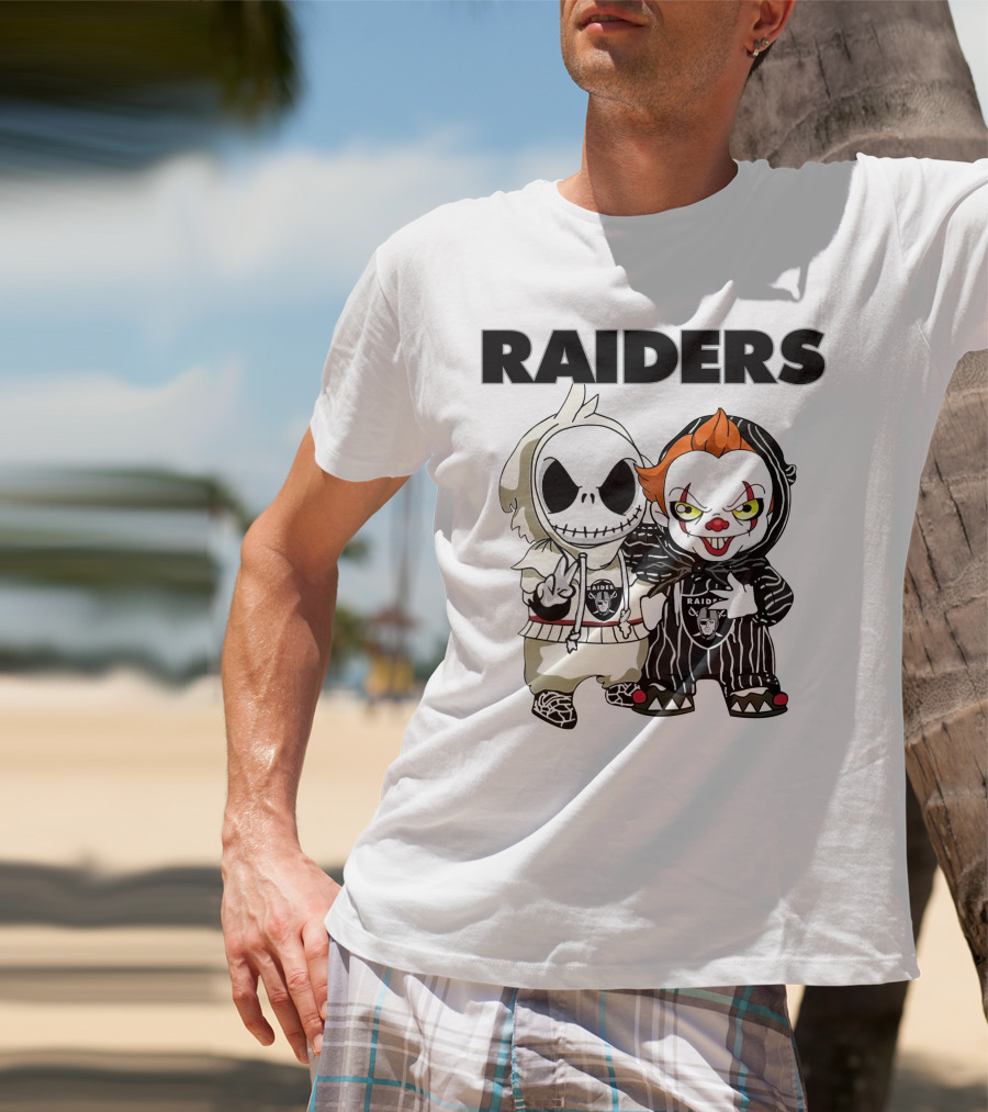 Raiders Jack-Pennywise Crossover Characters T-Shirt