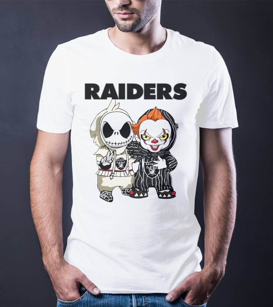 Raiders Jack-Pennywise Crossover Characters T-Shirt