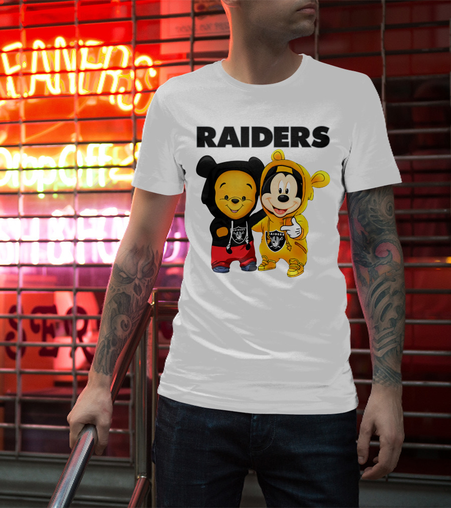 Raiders Pooh Mickey T-Shirt