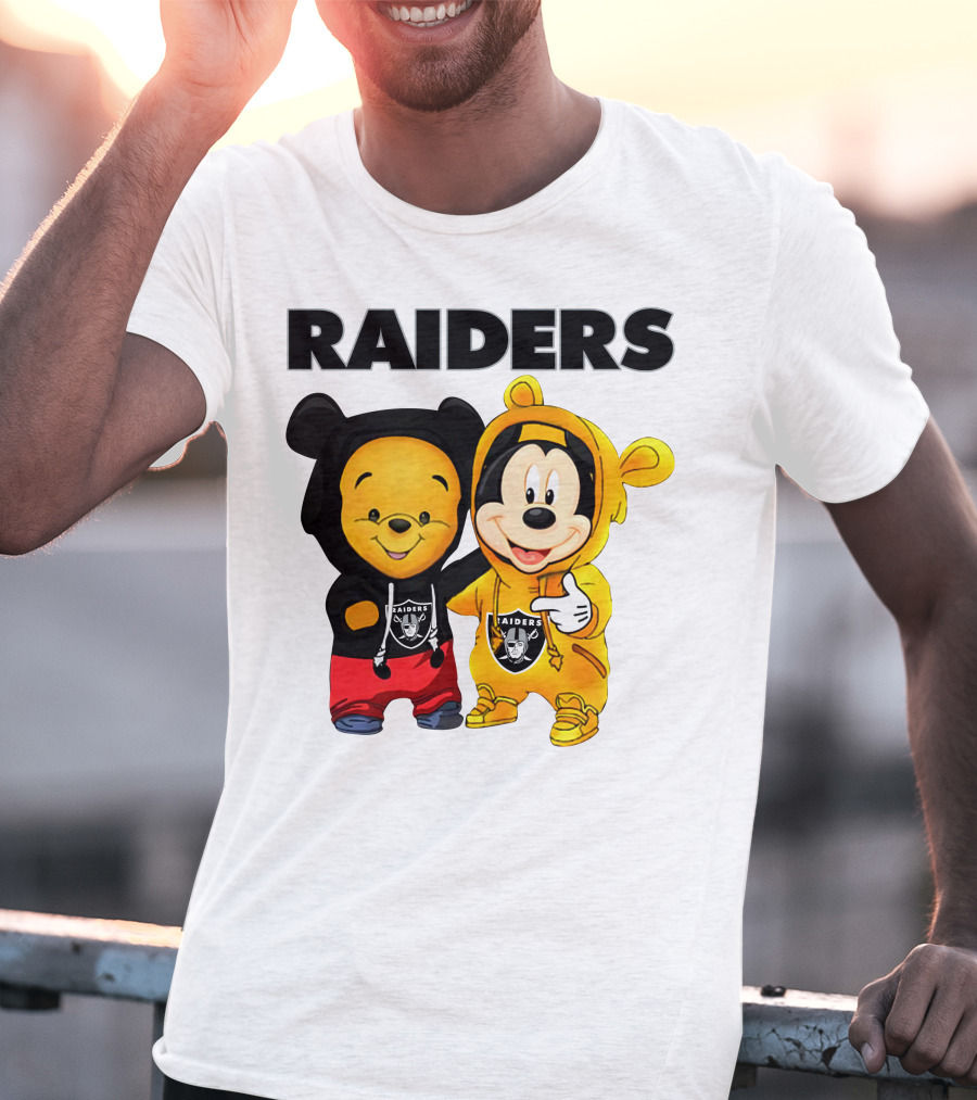 Raiders Pooh Mickey T-Shirt