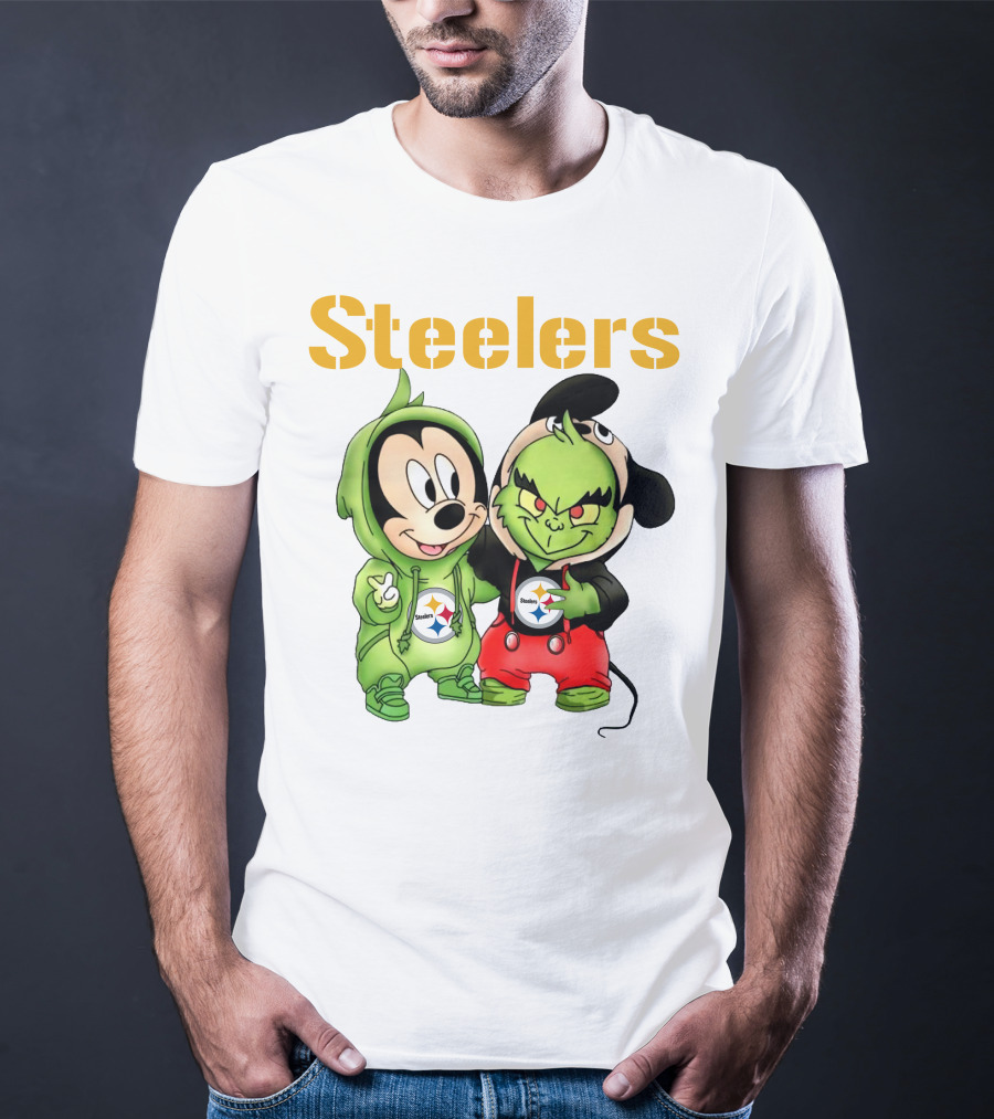 Steelers Mickey And Grinch T-Shirt