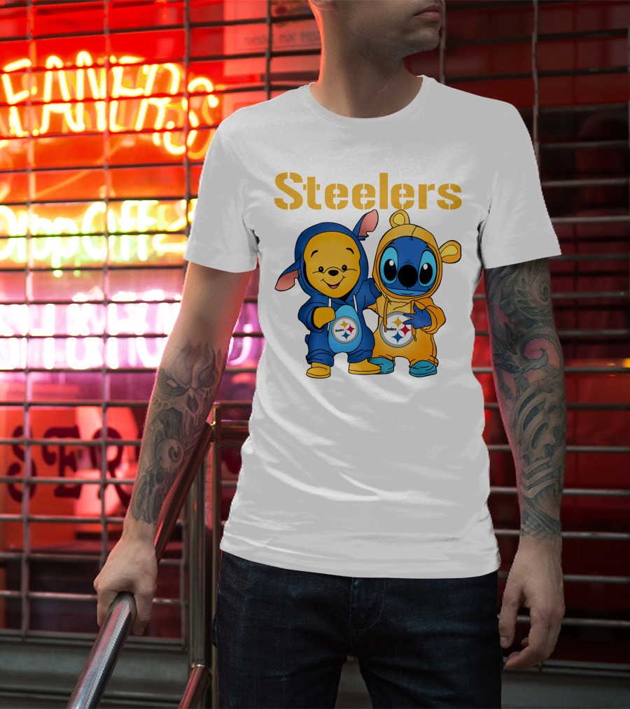 Steelers Pooh Stitch T-Shirt