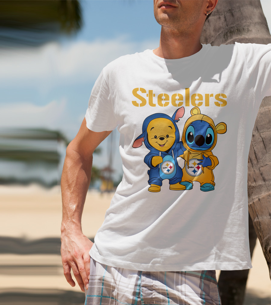 Steelers Pooh Stitch T-Shirt