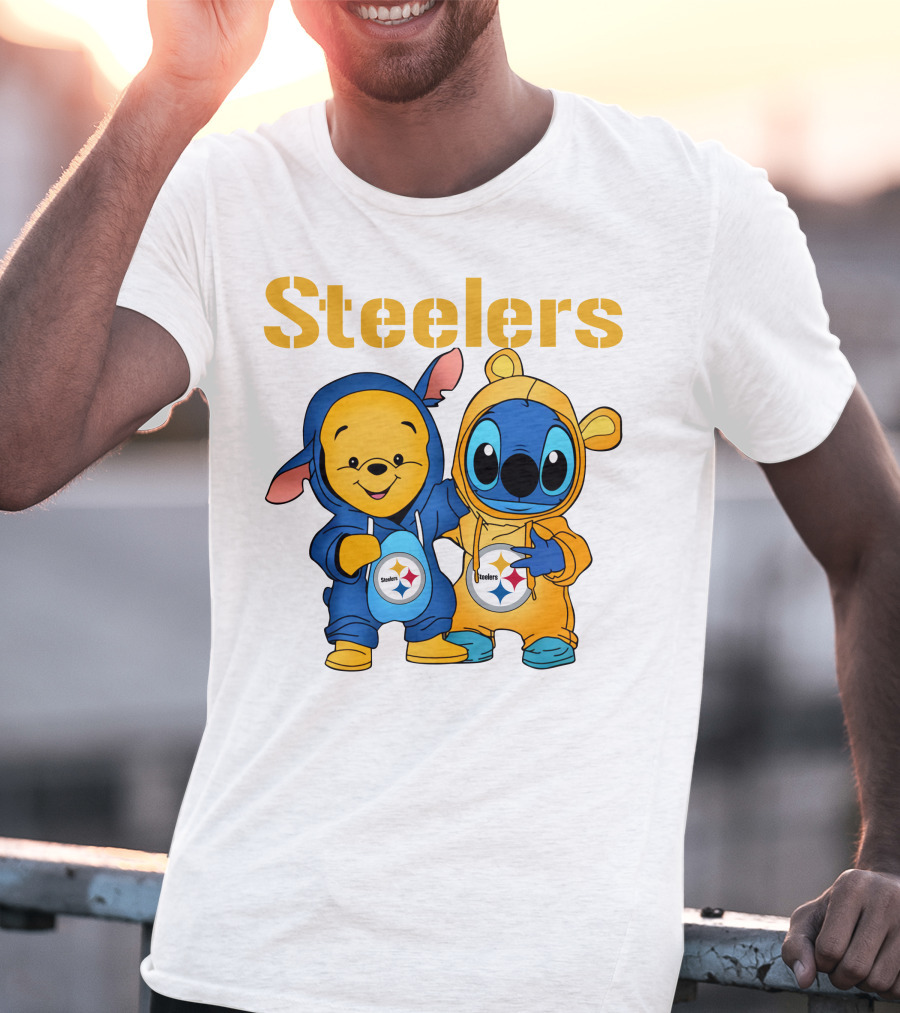 Steelers Pooh Stitch T-Shirt