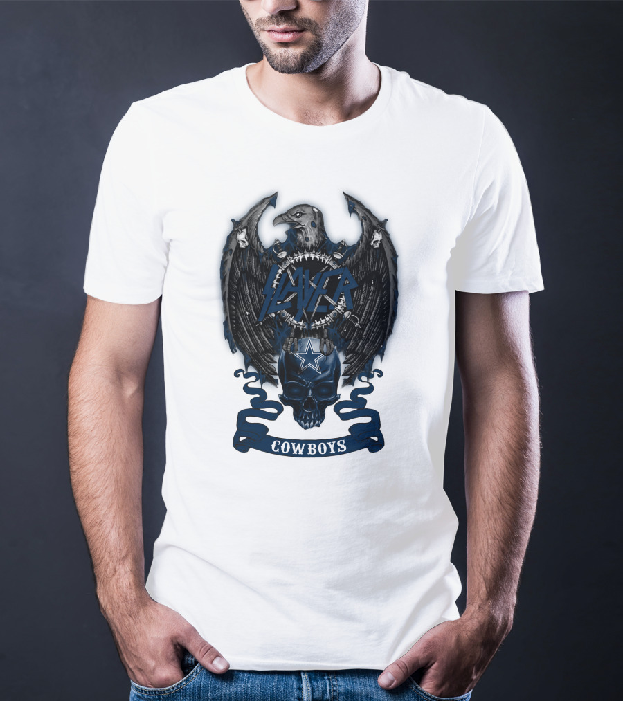 Slayer Cowboys Skull With Eagle And Star T-Shirt