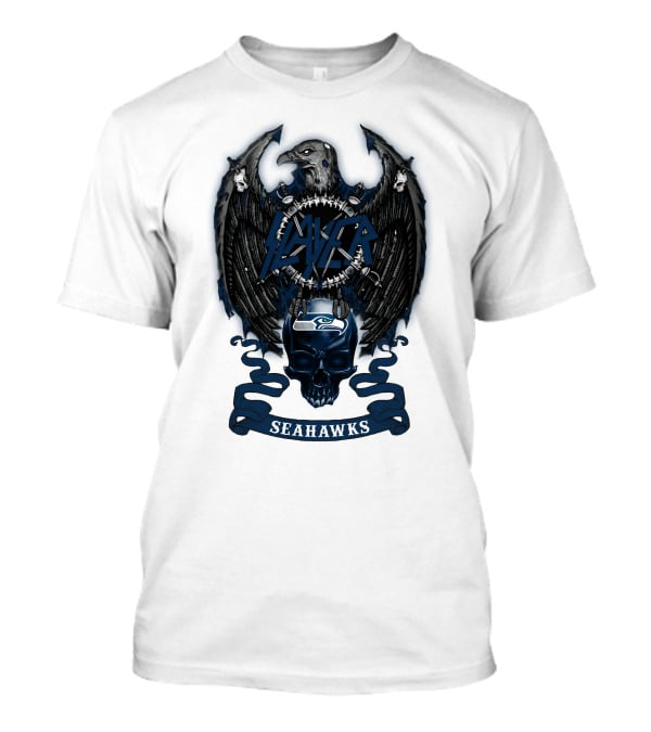 Skull Seahawks Slayer Nfl 29 T-Shirt