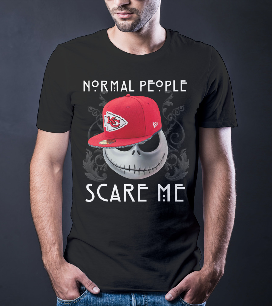 Normal People Scare Me Kansas City Chiefs Hat T-Shirt