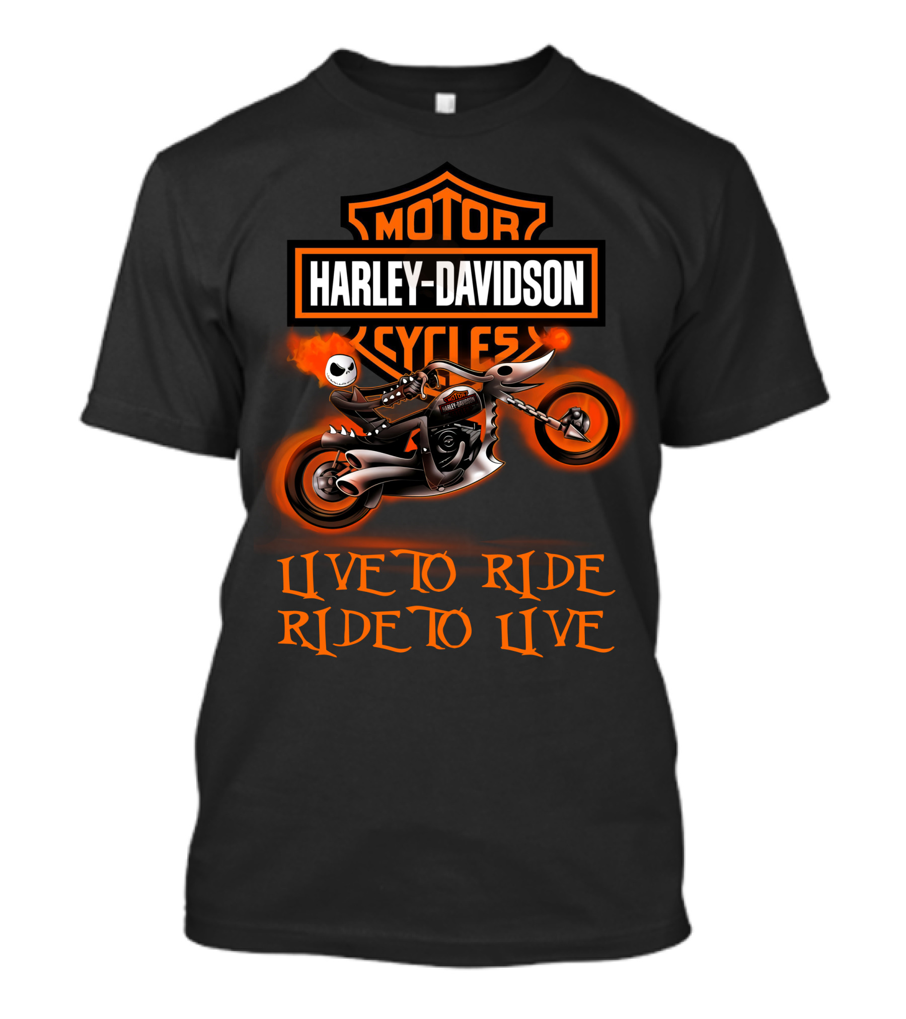 Harley Davidson Motor Cycles Live To Ride Ride To Live T-Shirt