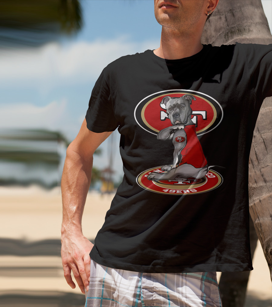 San Francisco 49ers Dog Logo With 28 T-Shirt