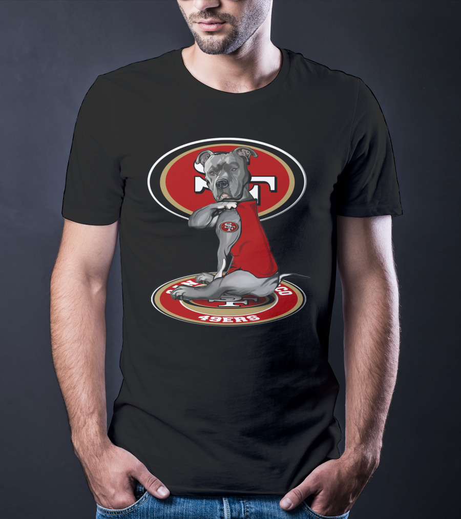 San Francisco 49ers Dog Logo With 28 T-Shirt