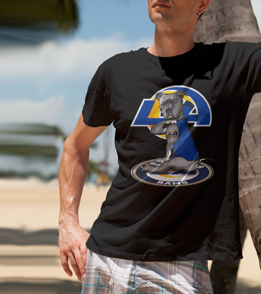 LA Rams Dog Mascot 26 Los Angeles Rams T-Shirt