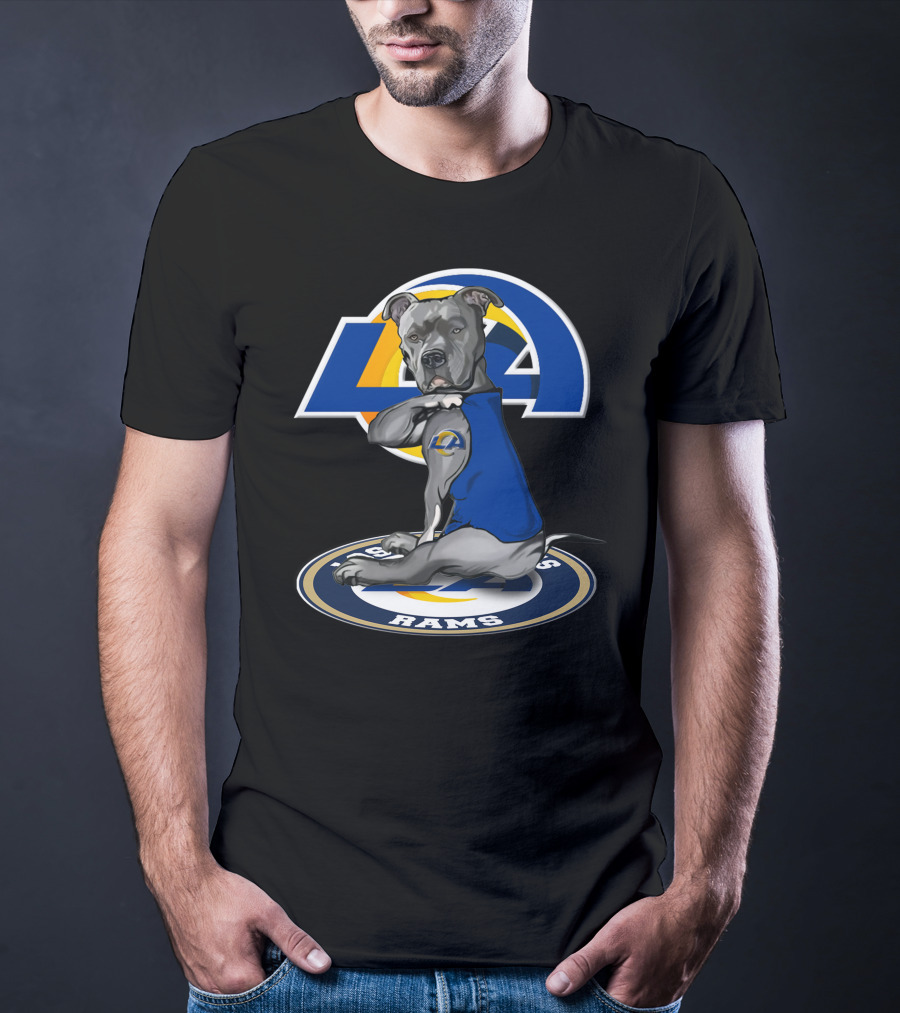 LA Rams Dog Mascot 26 Los Angeles Rams T-Shirt