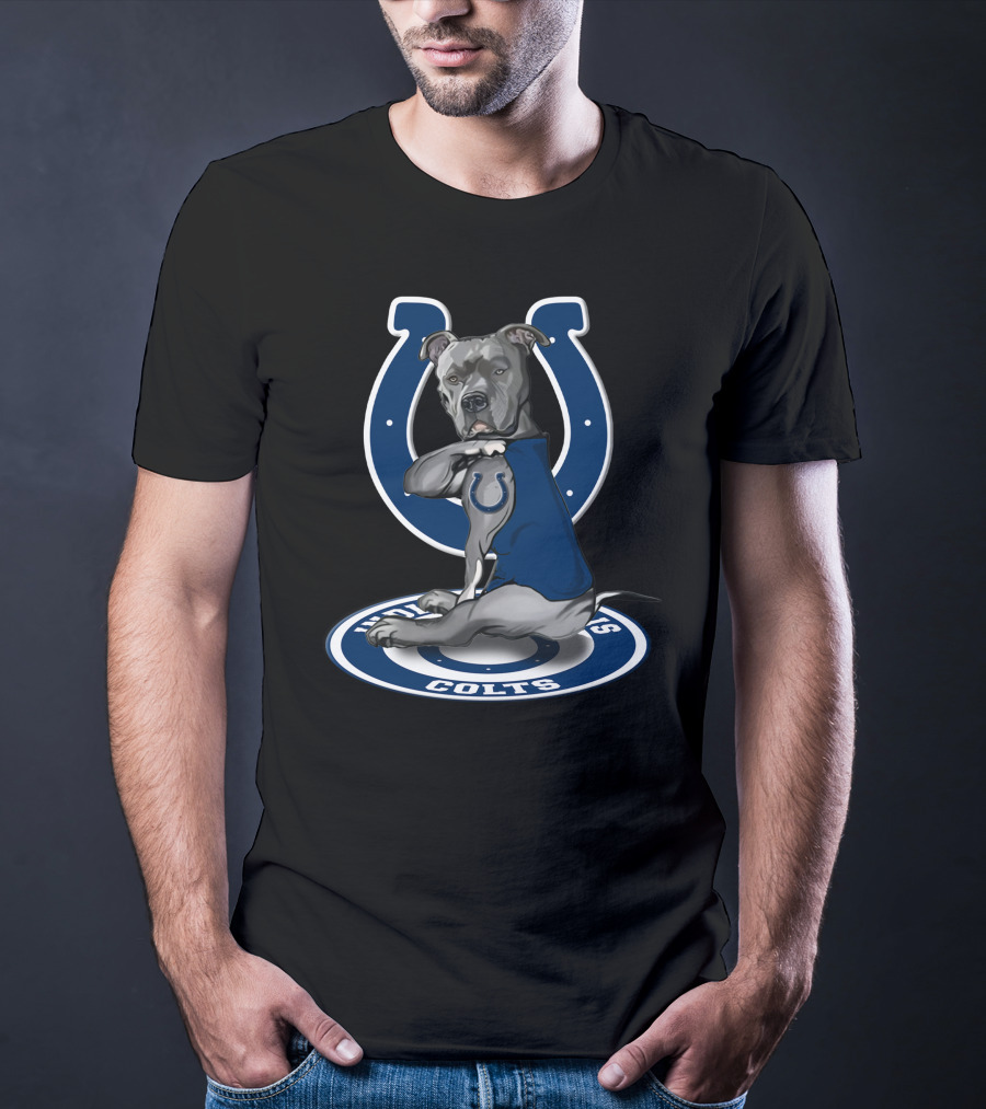 Indianapolis Colts Blue Dog Mascot T-Shirt