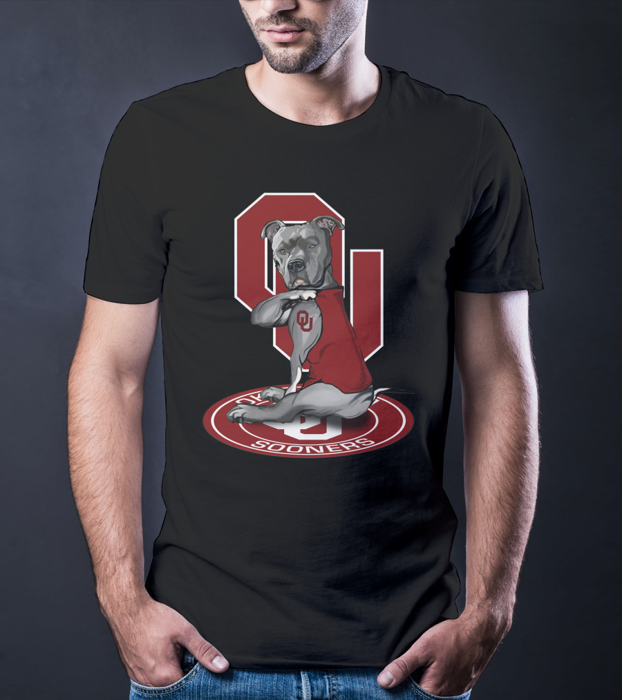 Ou Sooners Dog Mascot With Oklahoma T-Shirt