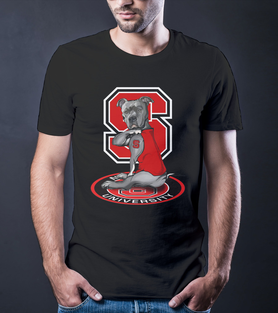 Nc State Wolfpack University Bulldog T-Shirt