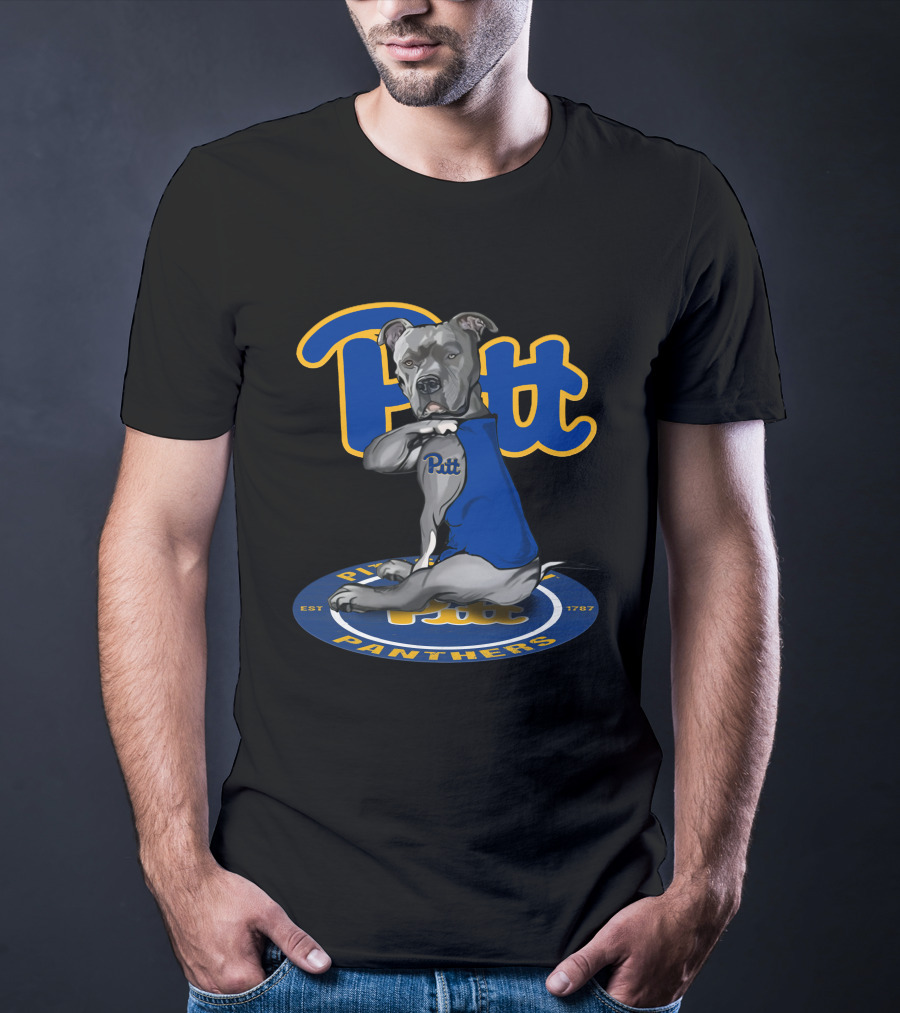 Pitt Panthers 28 Bulldog Logo Est 1787 T-Shirt