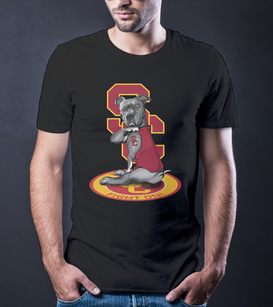 Sc Trojan Dog Fight On! T-Shirt