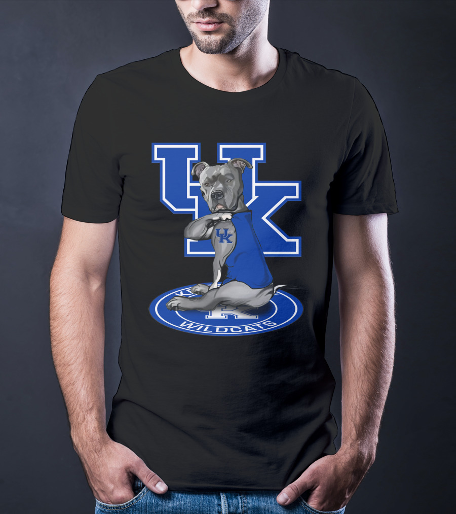 Uk Wildcats Pit Bull Mascot Tattoo Kentucky Wildcats T-Shirt