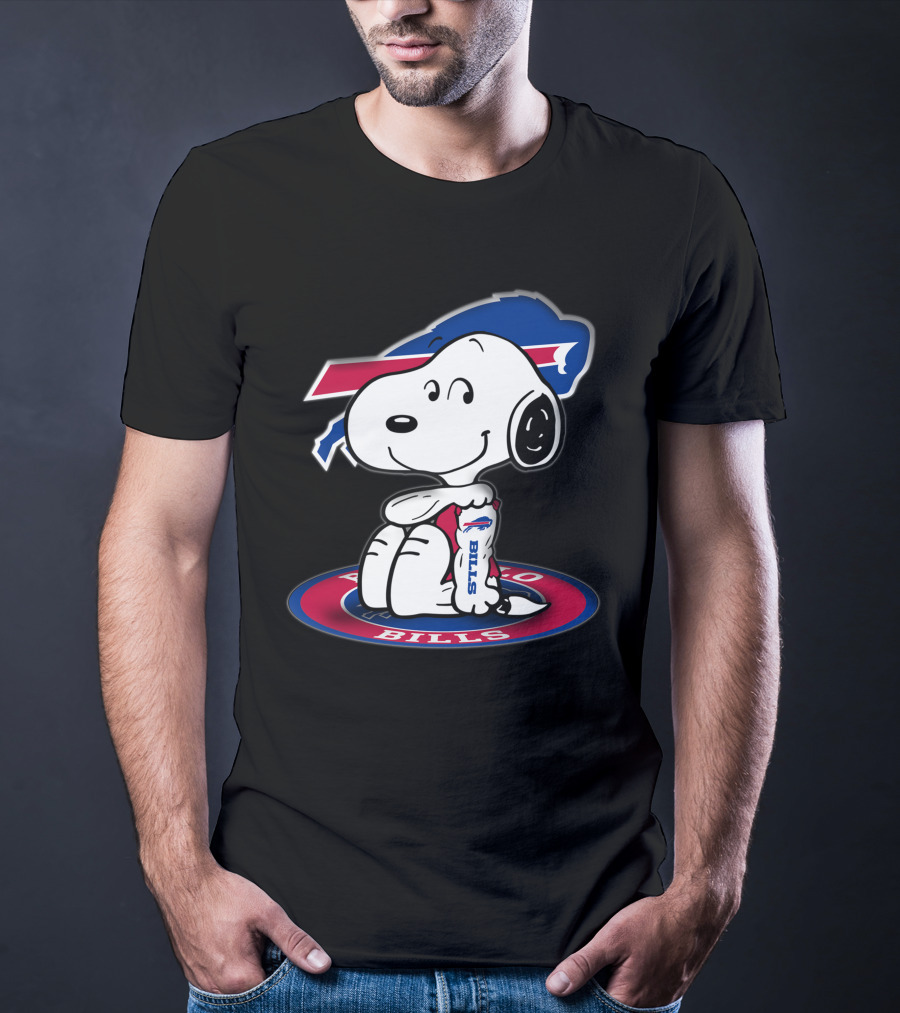 Snoopy Buffalo Bills Nfl Peanuts Collaboration T-Shirt