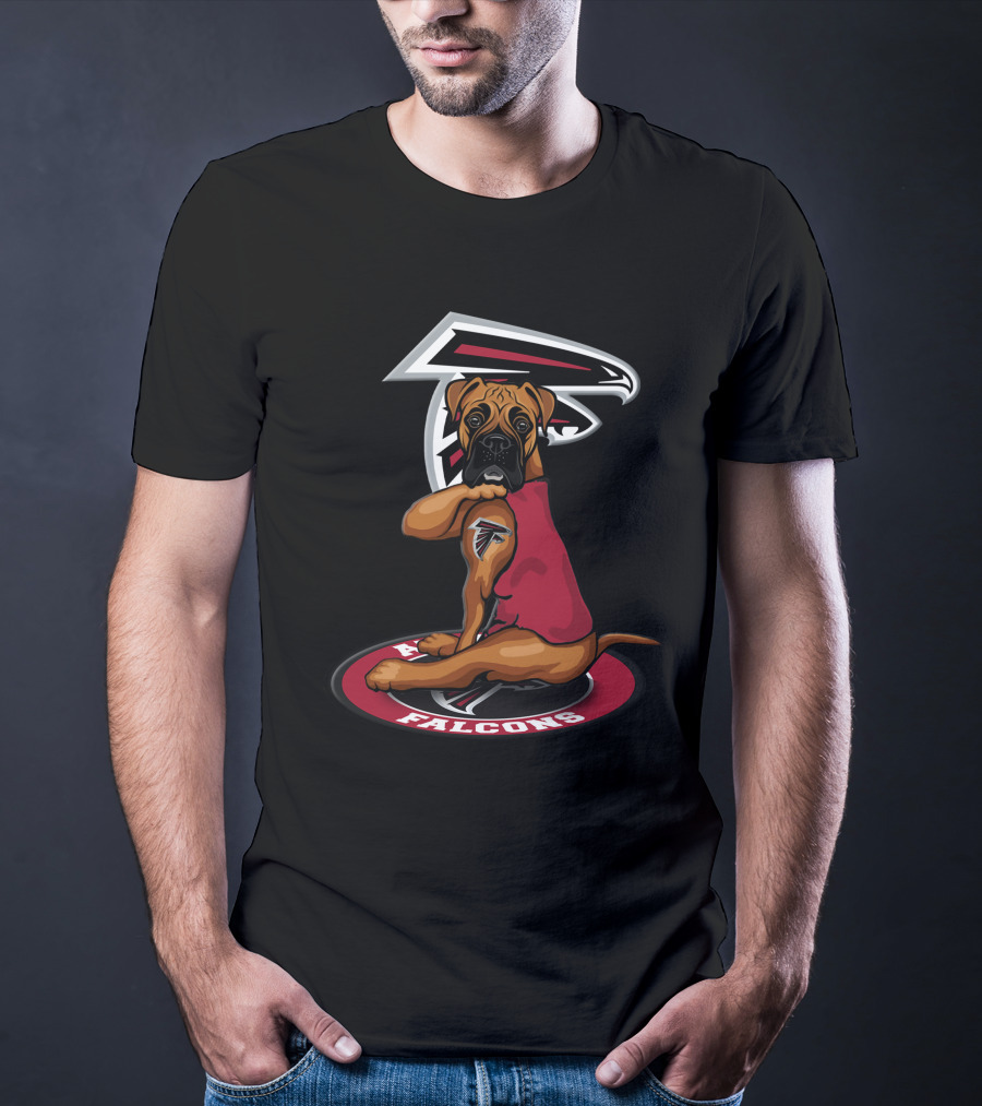 Atlanta Falcons Dog Mascot With Team T-Shirt
