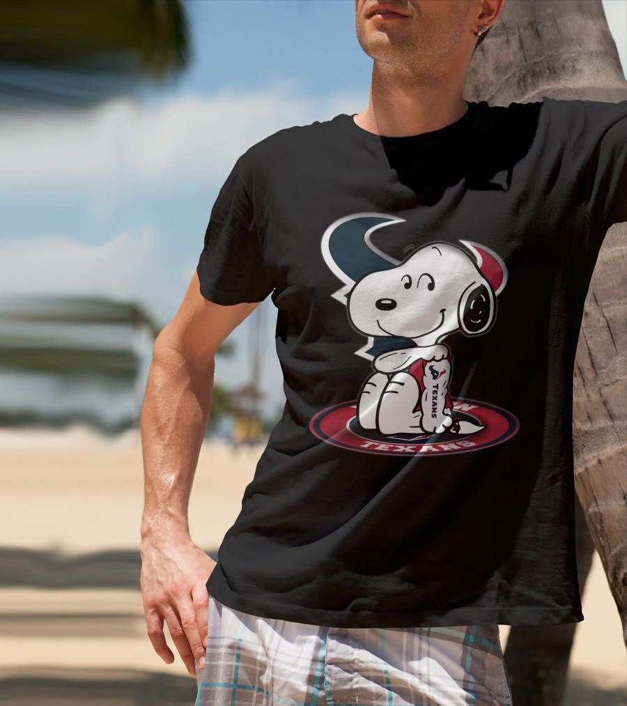 Houston Texans Snoopy Football Fan T-Shirt