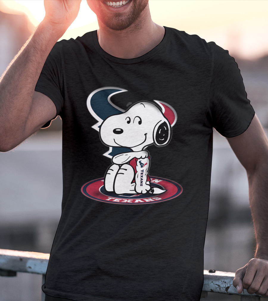 Houston Texans Snoopy Football Fan T-Shirt