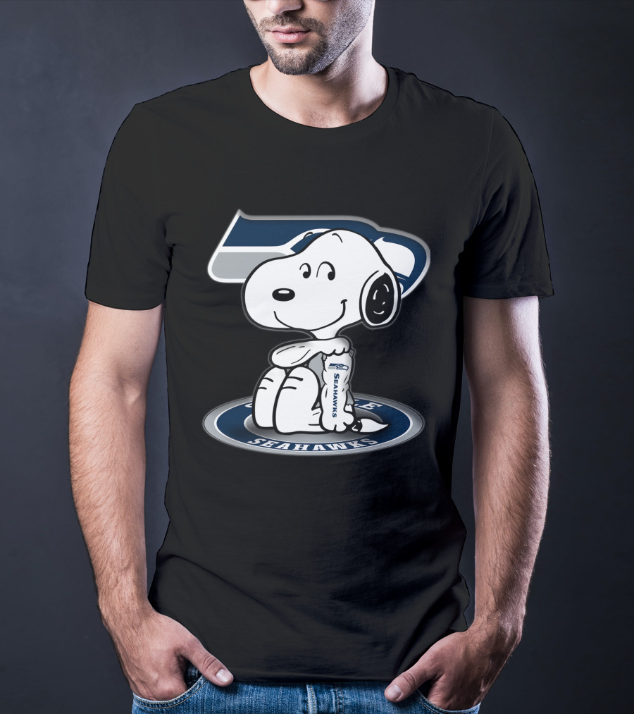 Snoopy Hugging Seattle Seahawks T-Shirt