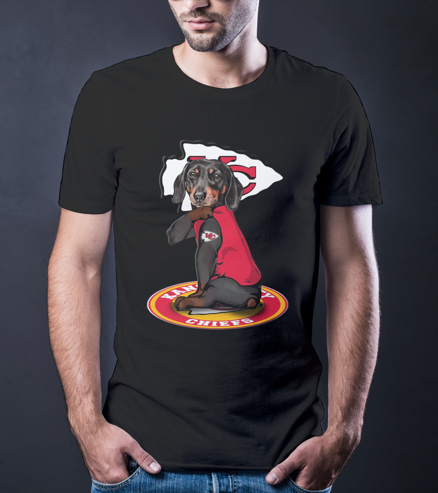 Kansas City Chiefs Dachshund Nfl Fan Gear T-Shirt