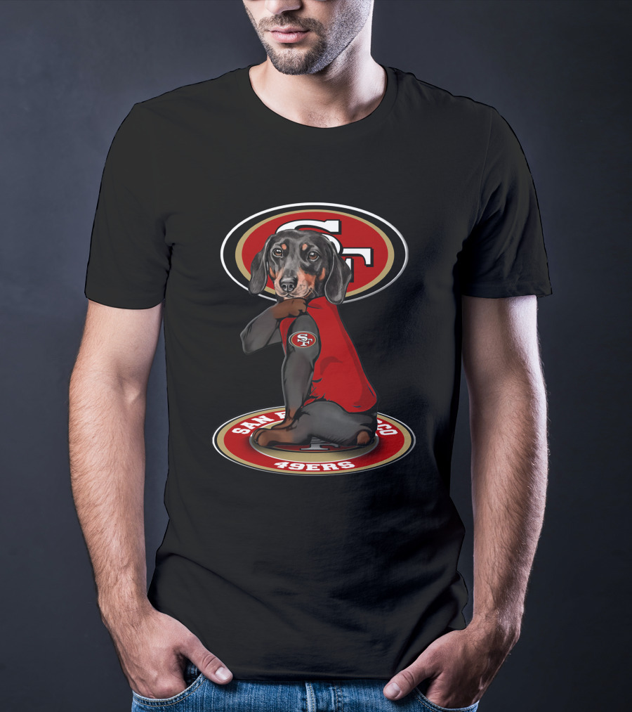 San Francisco 49ers Dachshund Dog Mascot T-Shirt