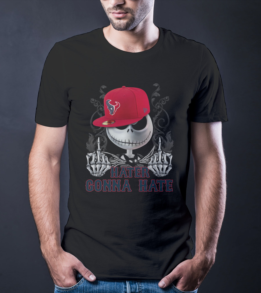 Hater Gonna Hate Houston Texans Jack Skellington T-Shirt