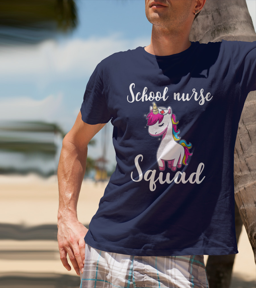 School Nurse Squad Unicorn T-Shirt