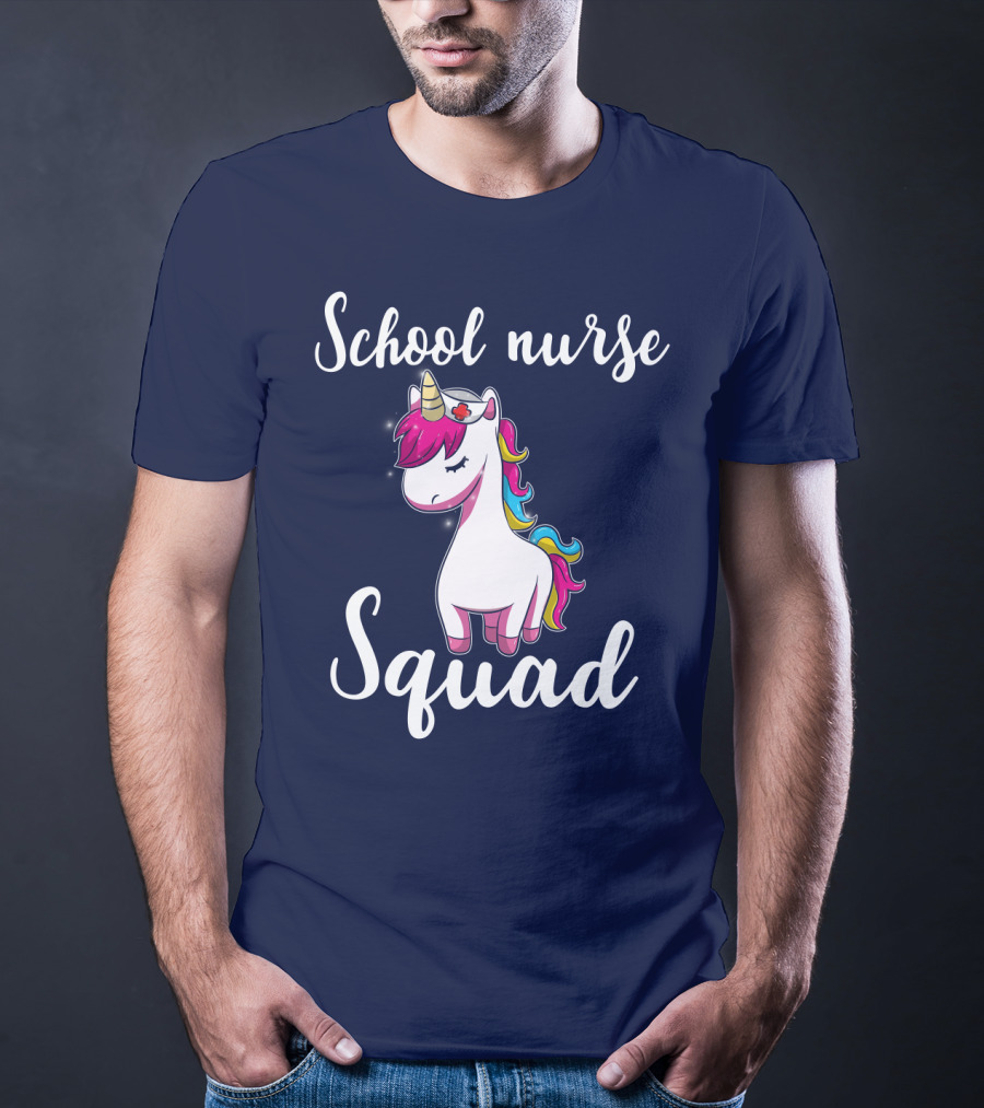 School Nurse Squad Unicorn T-Shirt