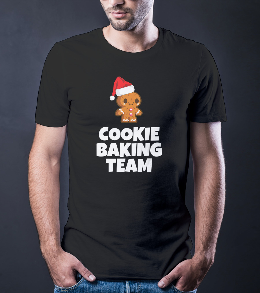 Cookie Baking Team Gingerbread Santa Hat T-Shirt