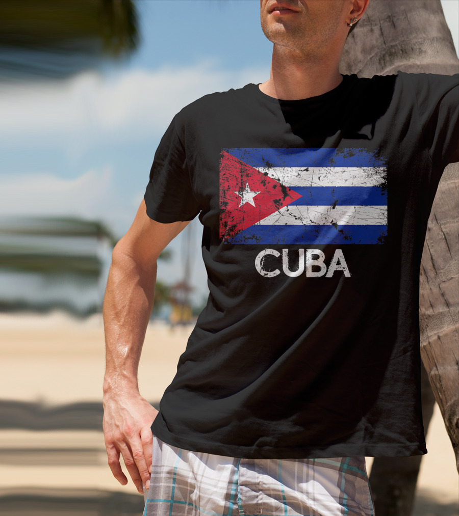 Cuban Flag Vintage Cuba T-Shirt